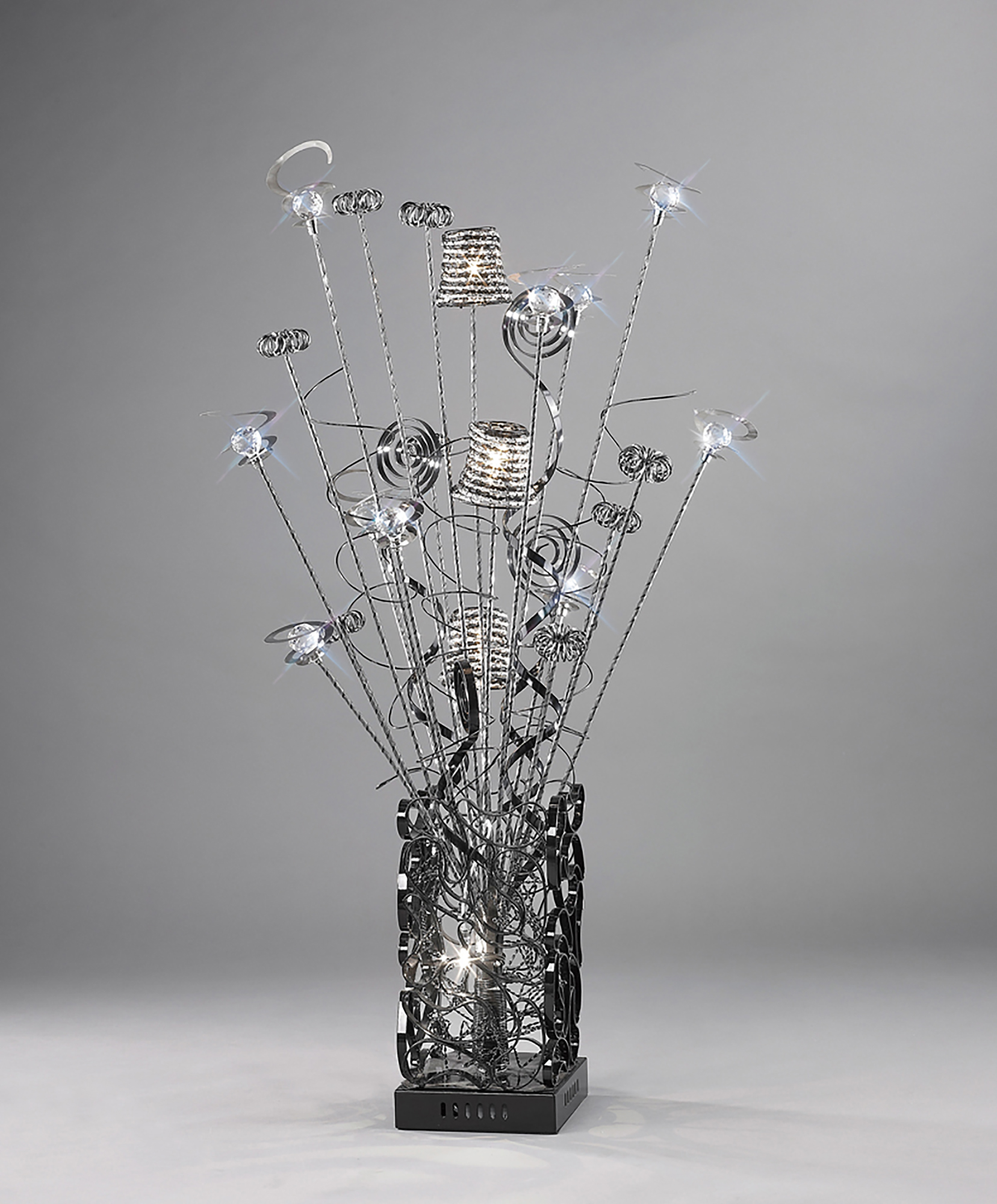 Koil Aluminium Crystal Table Lamps Diyas Home Modern Crystal Table Lamps